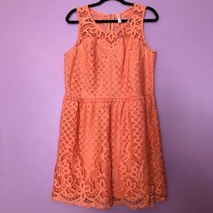 Xhilaration Coral Lace Dress